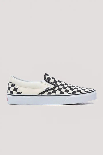 Vans Classic Slip On Shoes - Black / White Checker